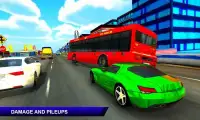 3D City Highway Traffic Racing Speed Rush Driving Screen Shot 1