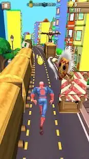 Subway Spider Rush - Amazing Super Hero Man Run Screen Shot 6