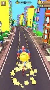 Subway Spider Rush - Amazing Super Hero Man Run Screen Shot 7