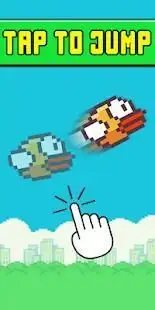 Pixel Jump: Flying Bird! Old school game! PLAY NOW Screen Shot 0