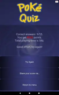 Quiz for Pokemon - I generation Screen Shot 6