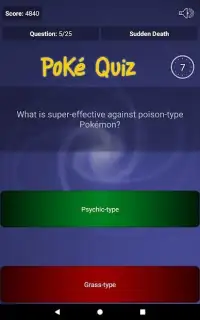 Quiz for Pokemon - I generation Screen Shot 2