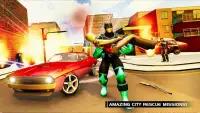 Flying Panther Superhero City Crime Rescue Mission Screen Shot 3