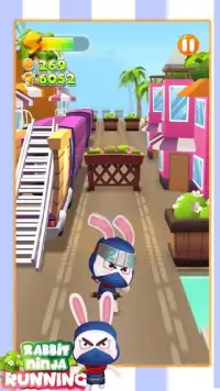 Rabbit Ninja Running Screen Shot 0