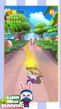 Rabbit Ninja Running Screen Shot 2