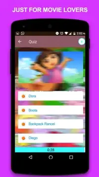 Dora the Explorer Quiz Screen Shot 2
