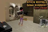 Stick Royale Bank Robbery: City Crime Screen Shot 1