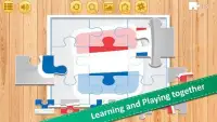 Jigsaw Puzzle National Flags NS - Educational Game Screen Shot 4