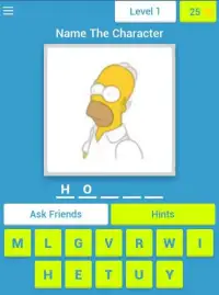 The Simpsons : Character Guess Screen Shot 5