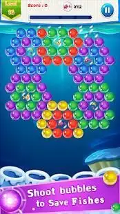 Fish Rescue : Bubble Shooter Game Screen Shot 1