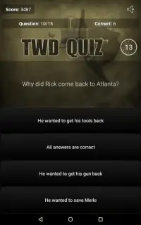 Quiz for The Walking Dead Screen Shot 3