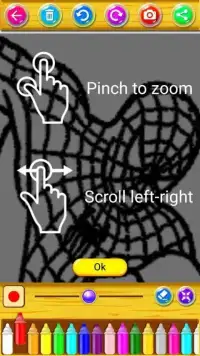 Learn to color Spider hero man Screen Shot 0
