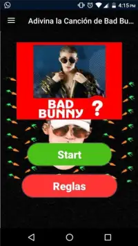 Adivina la Canción de Bad Bunny Trivia Quiz Screen Shot 3