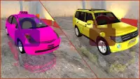 Yellow Taxi Vs Pink Taxi Racing: Crazy Taxi Sim 3D Screen Shot 4