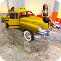 Yellow Taxi Vs Pink Taxi Racing: Crazy Taxi Sim 3D