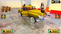Yellow Taxi Vs Pink Taxi Racing: Crazy Taxi Sim 3D Screen Shot 5