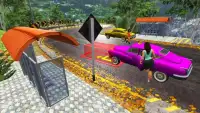 Cab Racing Games 2018: Girl Taxi Car Simulator Screen Shot 0