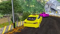 Yellow Taxi Vs Pink Taxi Racing: Crazy Taxi Sim 3D Screen Shot 1