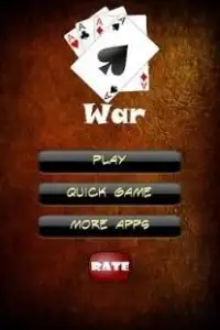 War - Card game Free Screen Shot 0