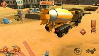 आधुनिक शहर साइट निर्माण ट्रक 3 डी सिम खेल Screen Shot 10