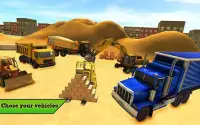 आधुनिक शहर साइट निर्माण ट्रक 3 डी सिम खेल Screen Shot 3