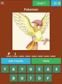 Guess the Pokemon Name First Generation Screen Shot 7