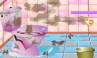 Barbie Bathroom Cleaner Girl Games Screen Shot 0