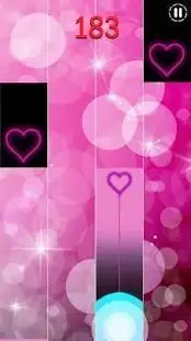 Heart Piano Tiles Pink Screen Shot 0
