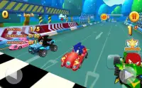Sonic Chibi Race: 3D Free Kart & Car Racing Game Screen Shot 6