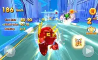 Sonic Chibi Race: 3D Free Kart & Car Racing Game Screen Shot 2