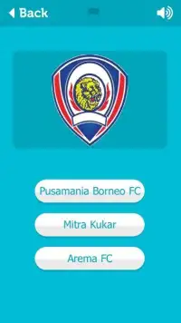 Kuis Tebak Logo Klub Bola Indonesia Screen Shot 2