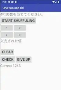 one two san shi Tapping app Screen Shot 1
