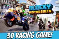 Blocky Motorbikes - Racing Competition Game Screen Shot 11