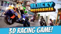 Blocky Motorbikes - Racing Competition Game Screen Shot 3