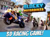 Blocky Motorbikes - Racing Competition Game Screen Shot 7