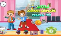 Little Airport Airplane Travel: My Real Fun Town Screen Shot 2