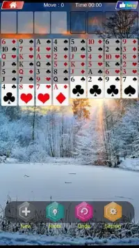 FreeCell Solitaire Screen Shot 1