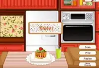 केक लड़कियों खेलों खाना पकाने Screen Shot 0