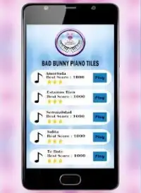 Badbunny Piano Canción tiles * Screen Shot 5
