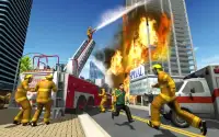 American NY Firefighter Truck Simulator Screen Shot 1