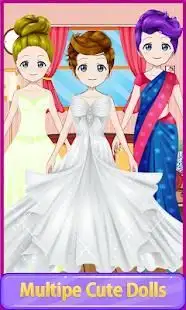 Anime Doll Wedding Dress Up – City Bridal Studios Screen Shot 3