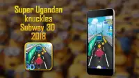 Super Ugandan surfer Knuckles Endless Subway 2018 Screen Shot 2