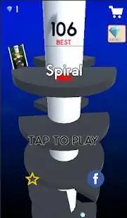 Spiral Jump Ball 3D Screen Shot 0