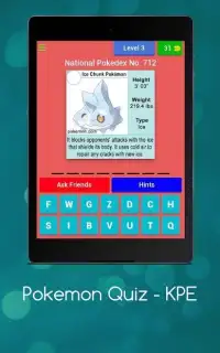 Pokemon Quiz Screen Shot 3