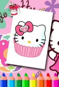 H Kitty Coloring Pages Screen Shot 5
