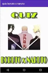 Quiz Boruto x Naruto Funy Screen Shot 2