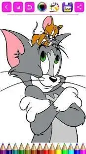 Tom and Jerry coloring Screen Shot 4