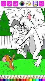 Tom and Jerry coloring Screen Shot 0