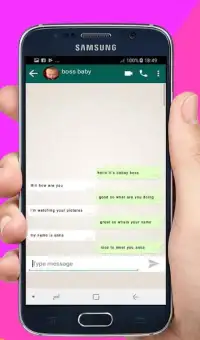 Chat with boss baby prank Screen Shot 0