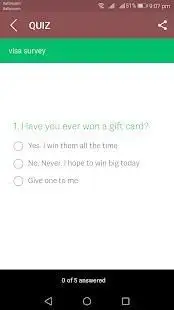 Visa giftcard giveaway 2018: Games for gifts! Screen Shot 1